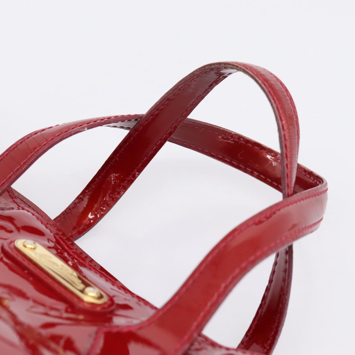 LOUIS VUITTON Monogram Vernis Wilshire PM Pomme D'amour M93642 LV Auth 209152