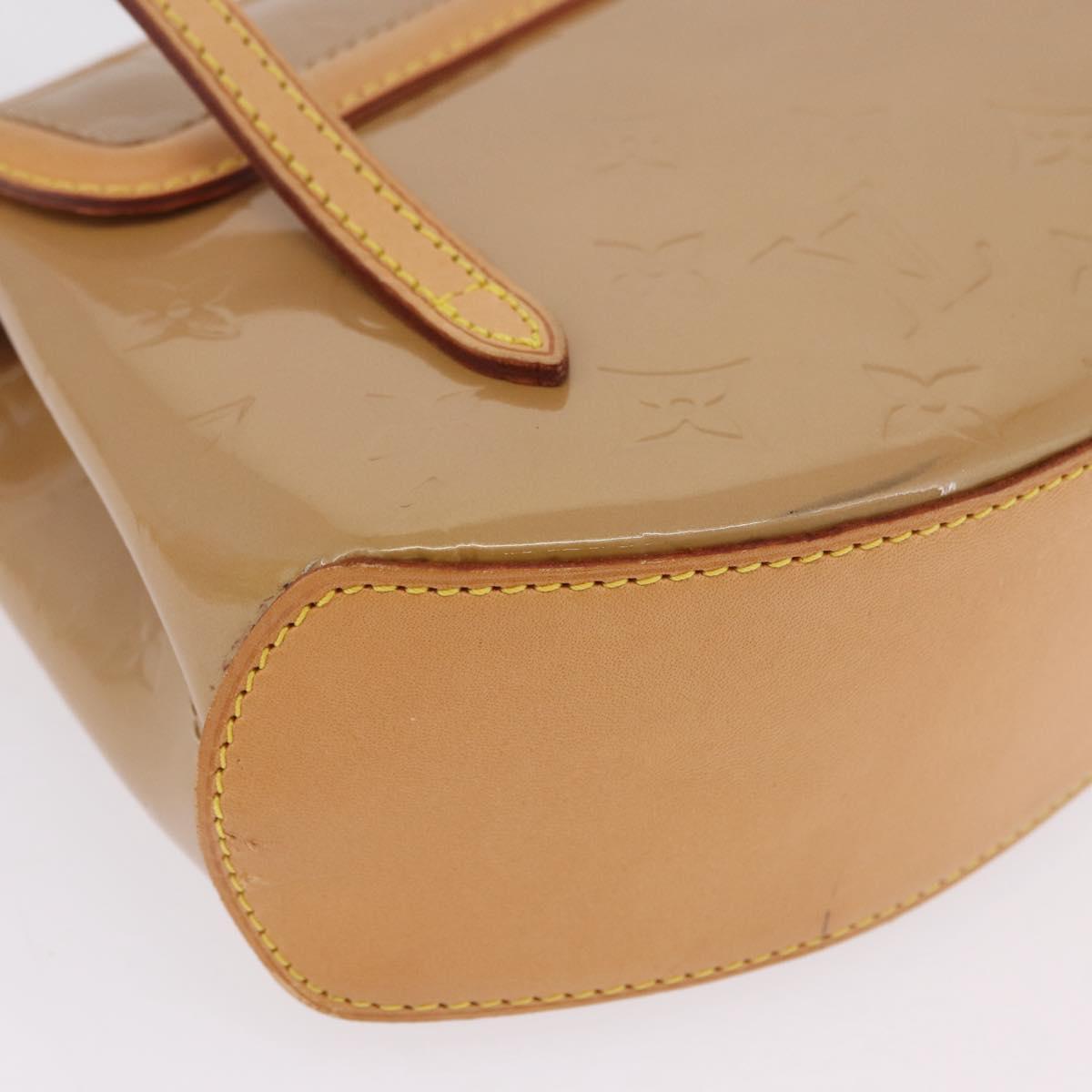LOUIS VUITTON Vernis Biscayne Bay PM Bag Noisette M91179 LV Auth 209162V