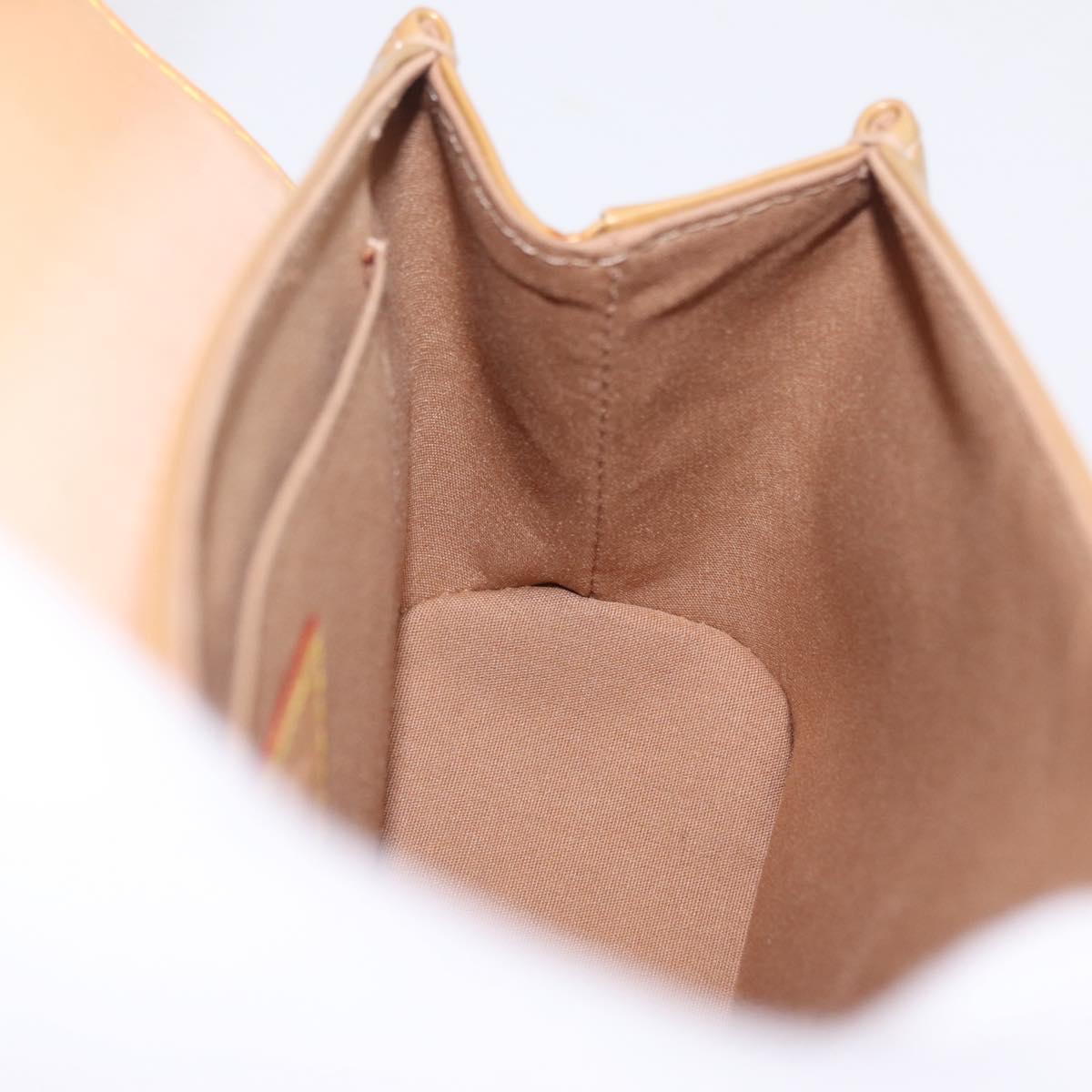 LOUIS VUITTON Vernis Biscayne Bay PM Bag Noisette M91179 LV Auth 209162V
