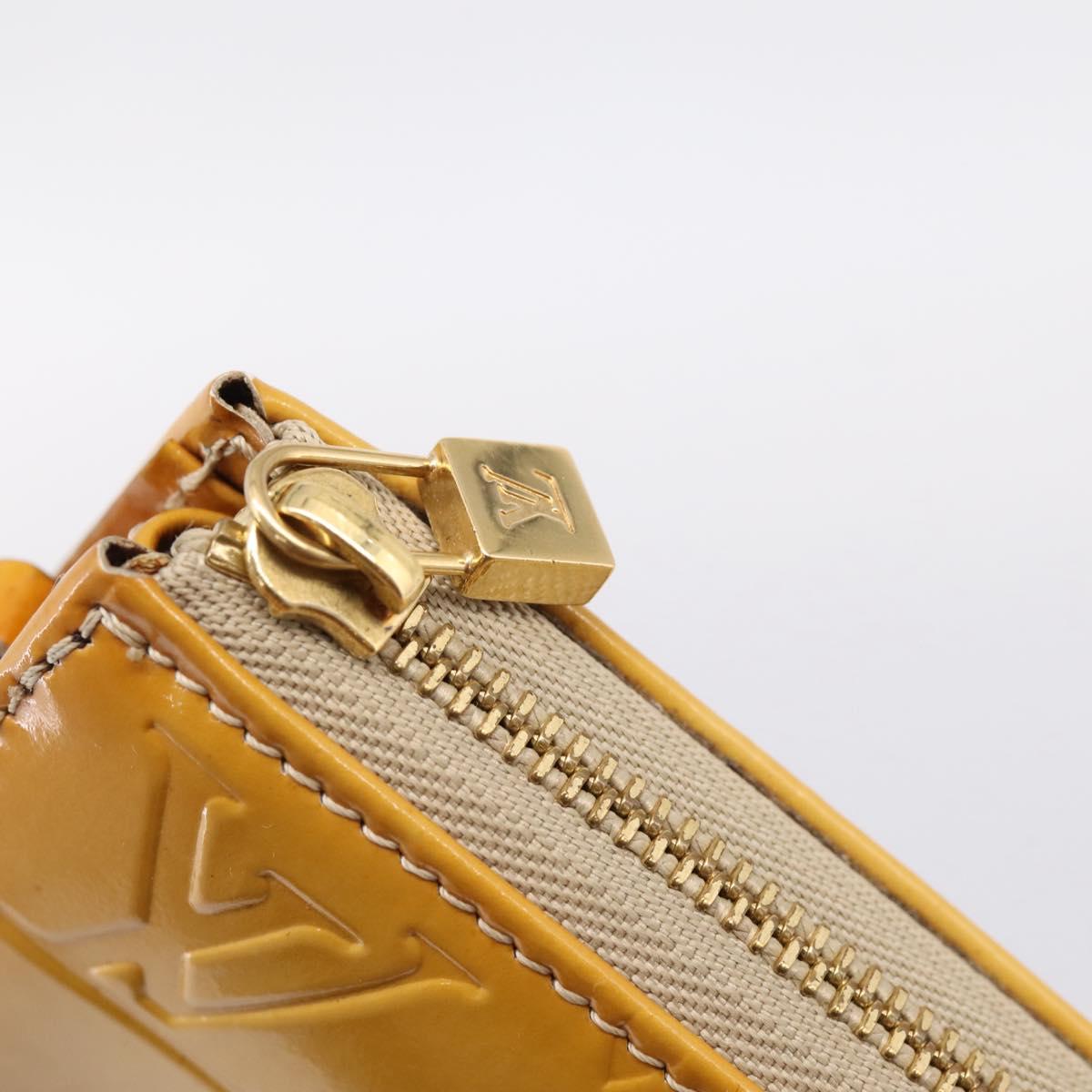 LOUIS VUITTON Monogram Vernis Lexington Pouch Beige M91010 LV Auth 209163A
