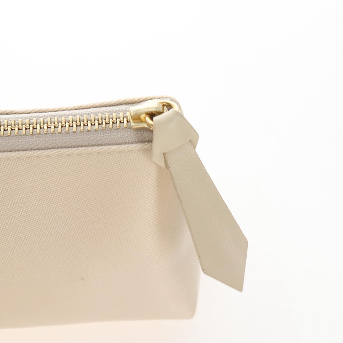 GIVENCHY Shoulder Bag Canvas Navy Gold Tone Auth 209181A