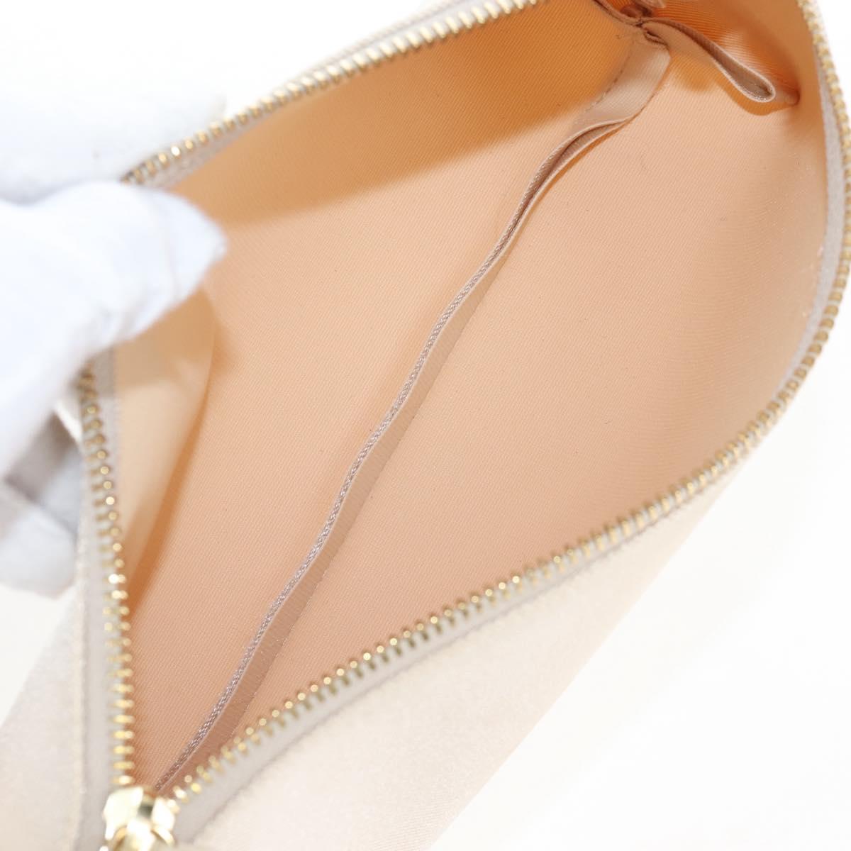 GIVENCHY Shoulder Bag Canvas Navy Gold Tone Auth 209181A