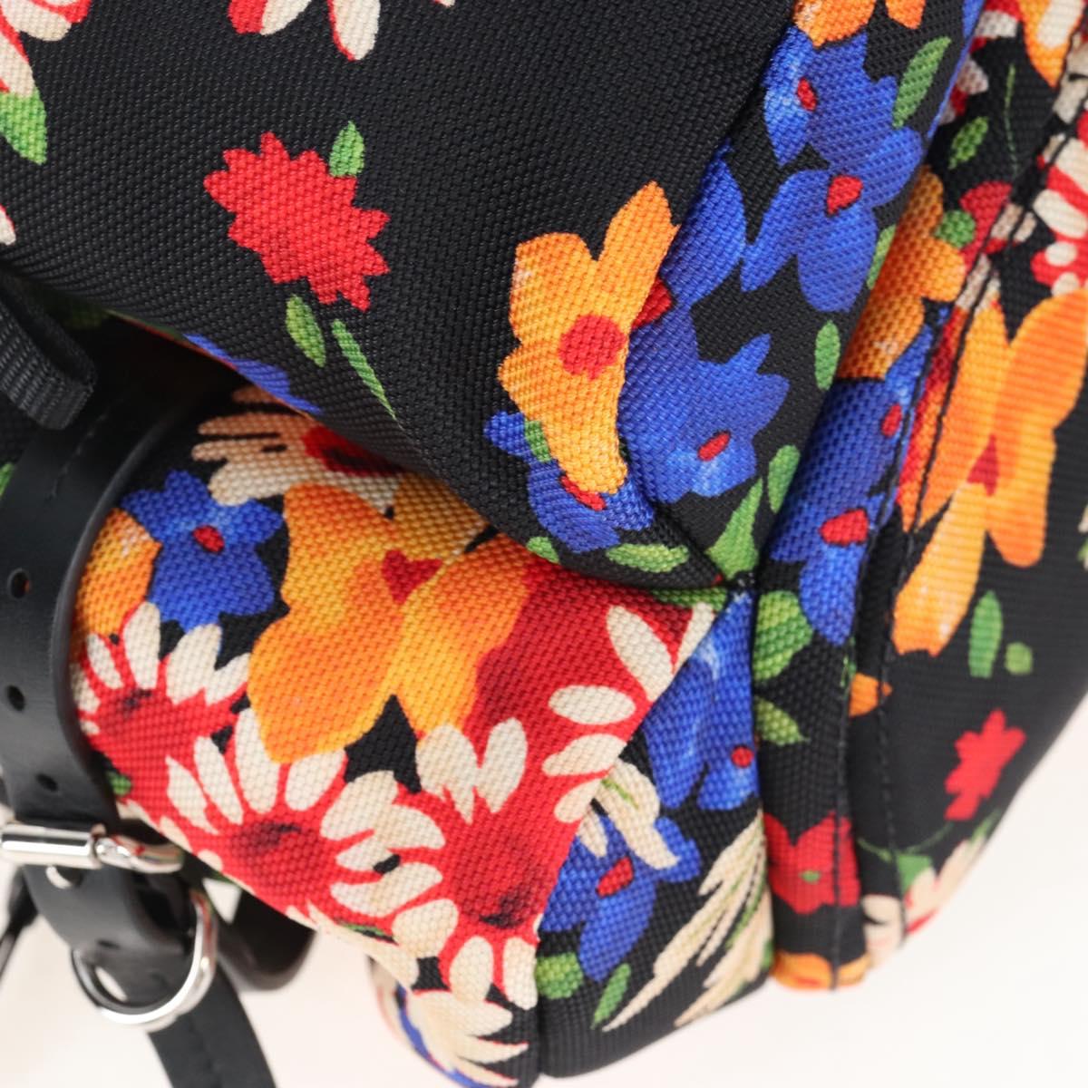 Miu Miu Backpack Canvas Multicolor Silver Auth 209185M