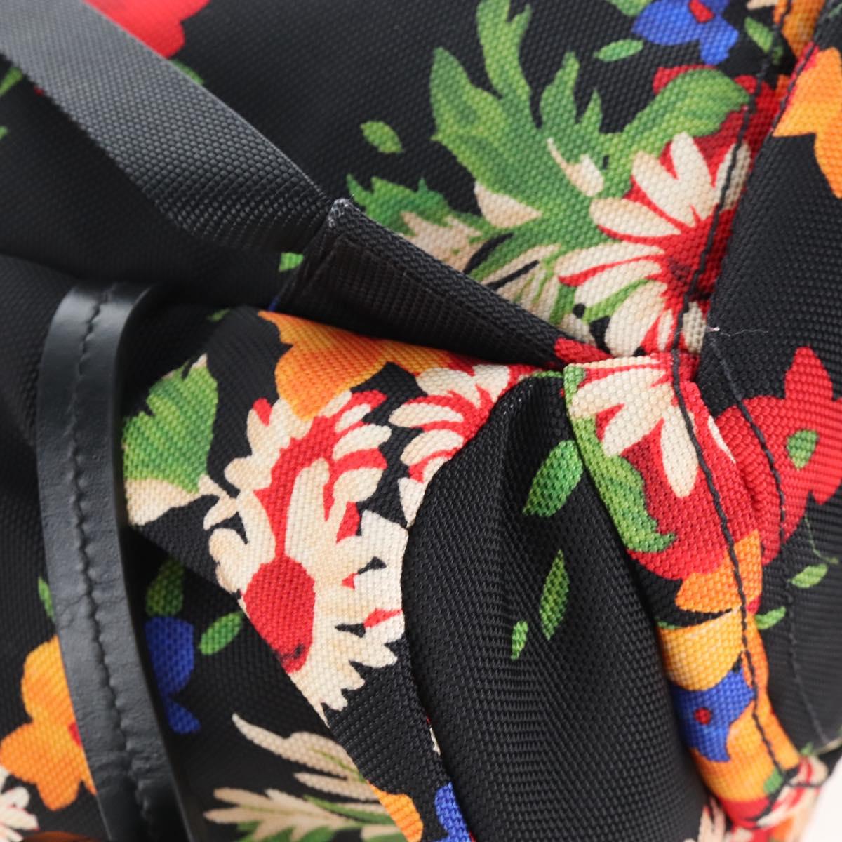 Miu Miu Backpack Canvas Multicolor Silver Auth 209185M