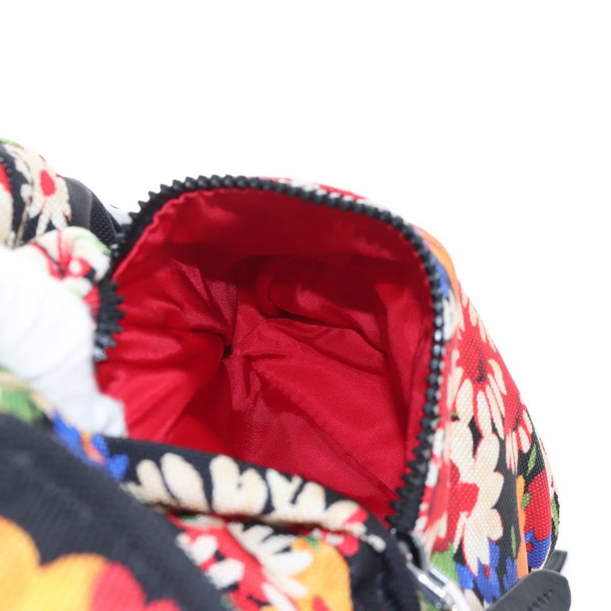 Miu Miu Backpack Canvas Multicolor Silver Auth 209185M
