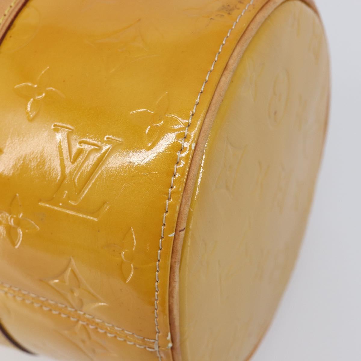 LOUIS VUITTON Monogram Vernis Bedford Hand Bag Beige M91006 LV Auth 209212