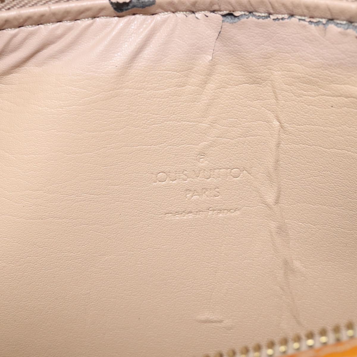 LOUIS VUITTON Monogram Vernis Bedford Hand Bag Beige M91006 LV Auth 209212