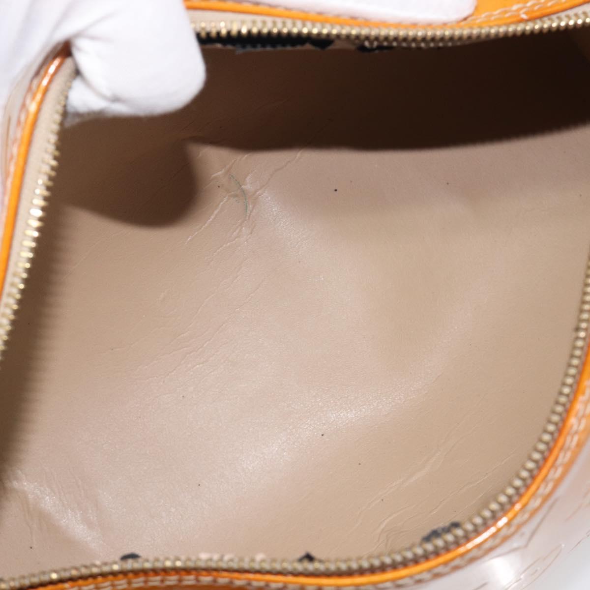 LOUIS VUITTON Monogram Vernis Bedford Hand Bag Beige M91006 LV Auth 209212