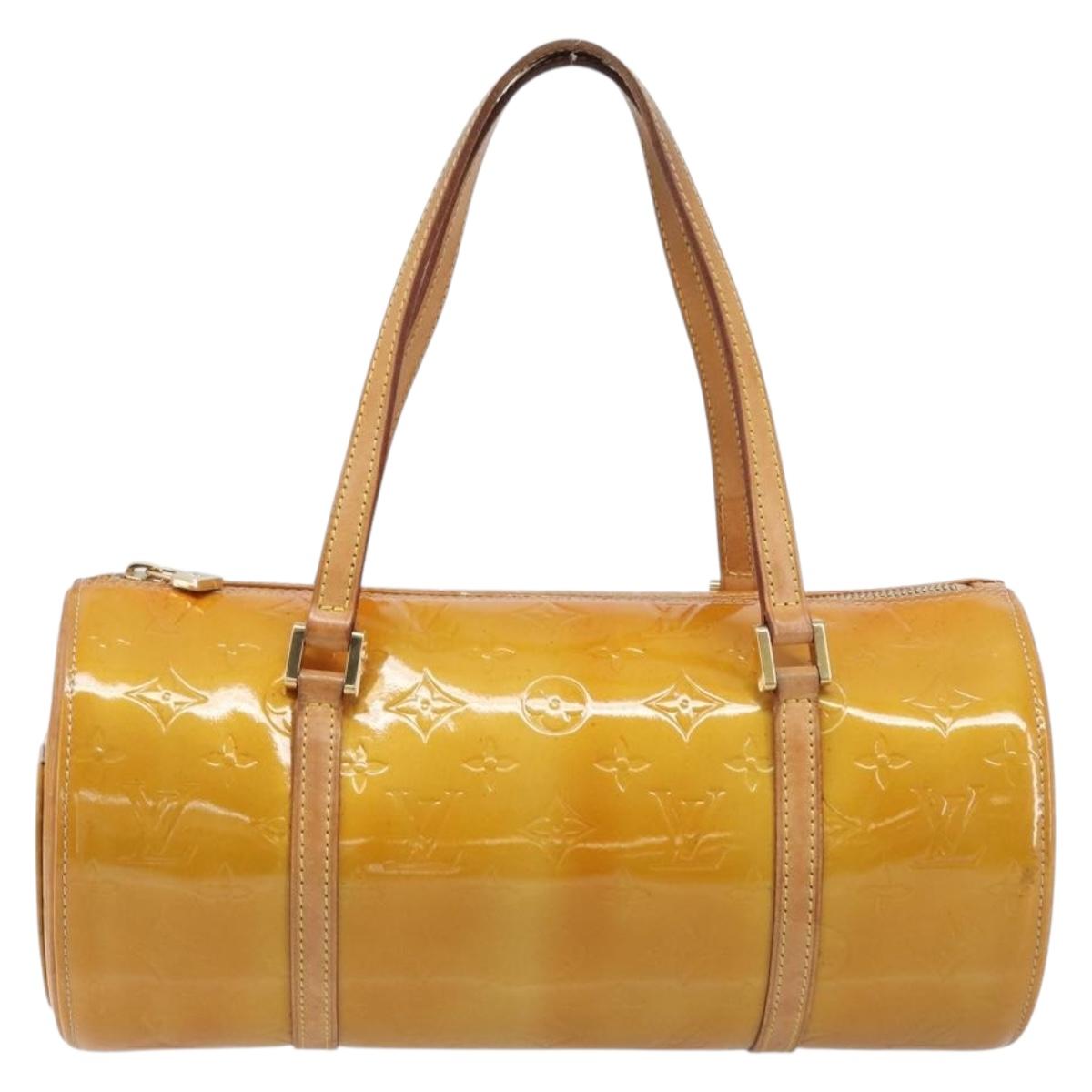 LOUIS VUITTON Monogram Vernis Bedford Hand Bag Beige M91006 LV Auth 209212