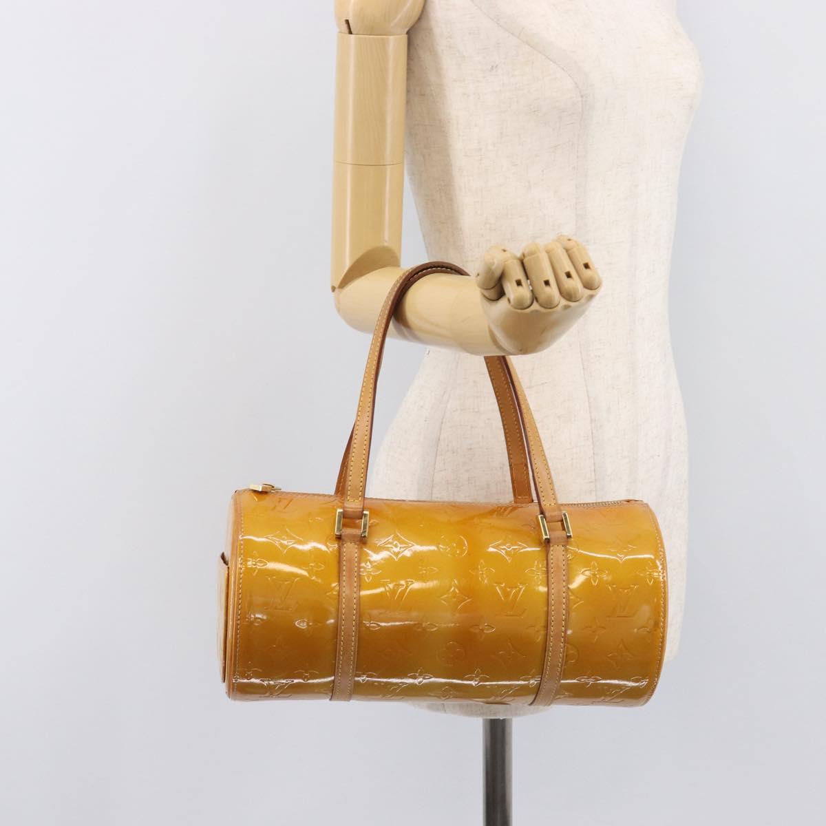 LOUIS VUITTON Monogram Vernis Bedford Hand Bag Beige M91006 LV Auth 209212