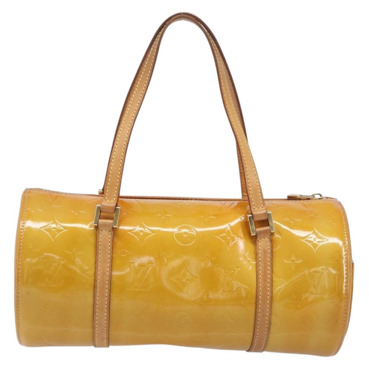LOUIS VUITTON Monogram Vernis Bedford Hand Bag Beige M91006 LV Auth 209212