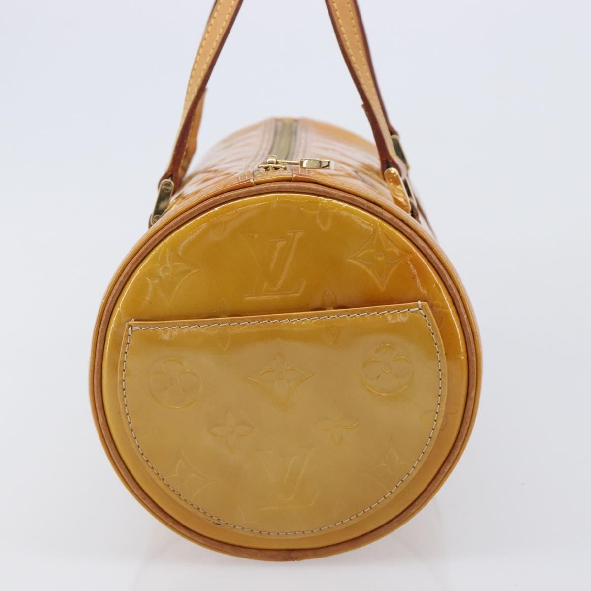 LOUIS VUITTON Monogram Vernis Bedford Hand Bag Beige M91006 LV Auth 209212