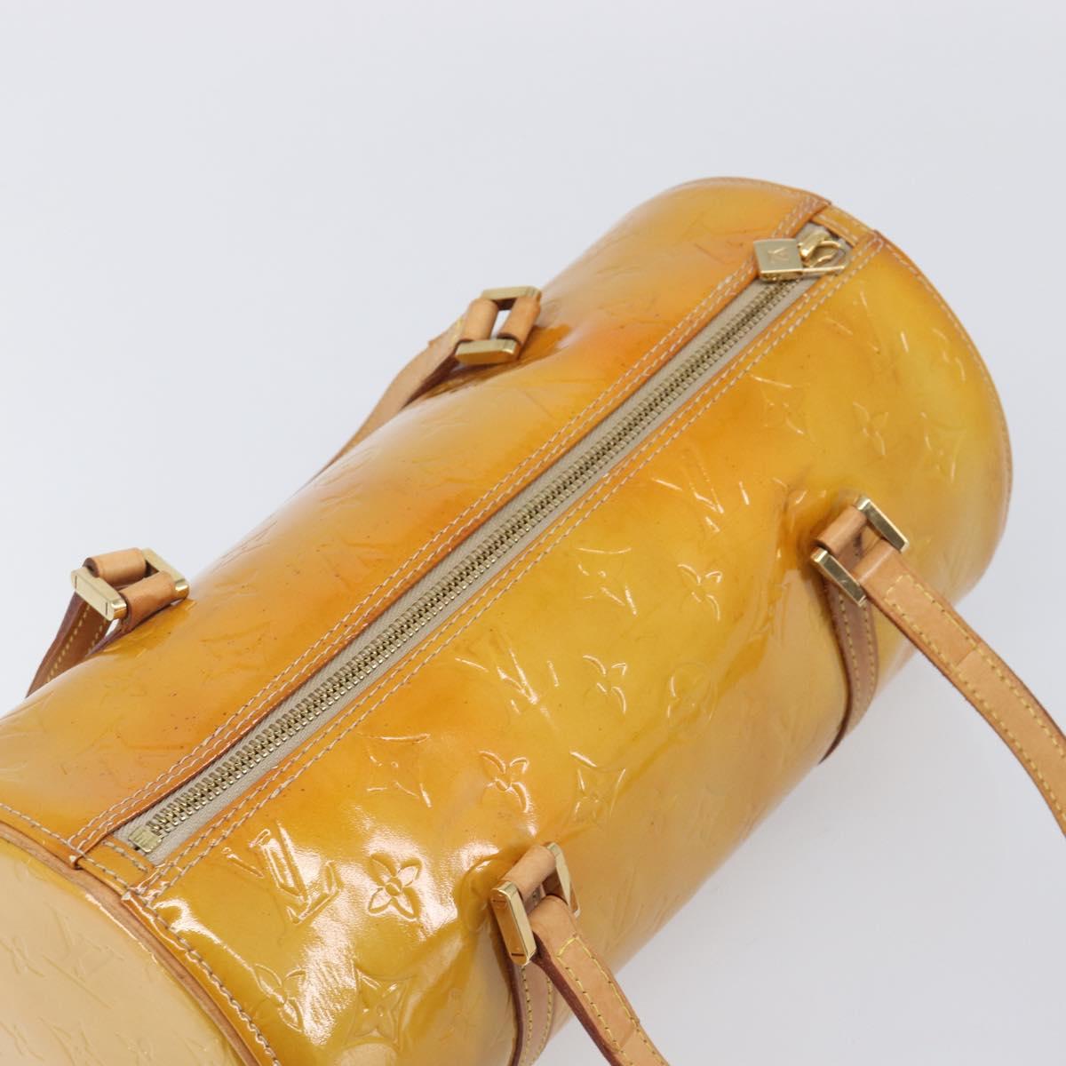 LOUIS VUITTON Monogram Vernis Bedford Hand Bag Beige M91006 LV Auth 209212