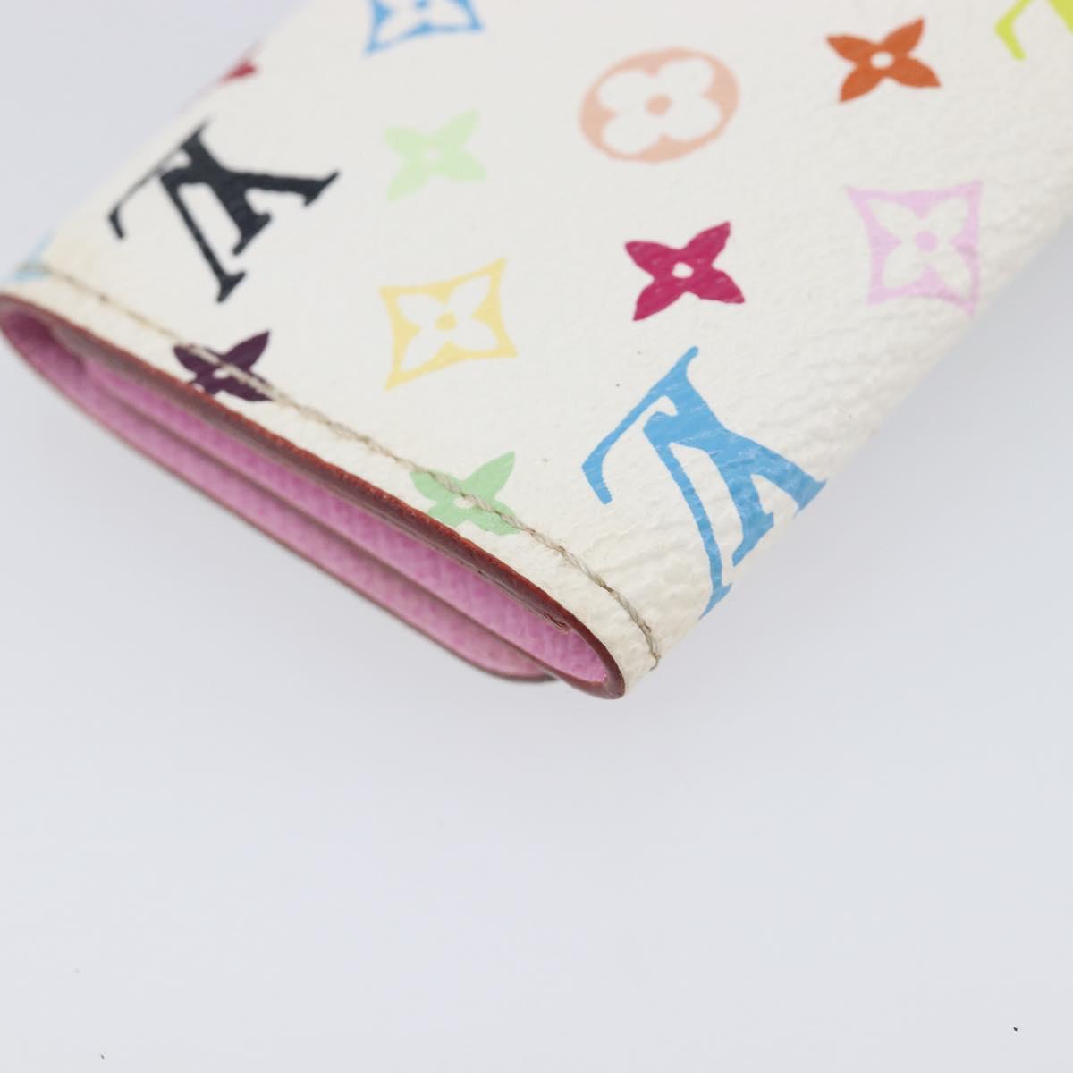 LOUIS VUITTON Monogram Multicolor Multicles 4 Key Case White M60043 Auth 209229