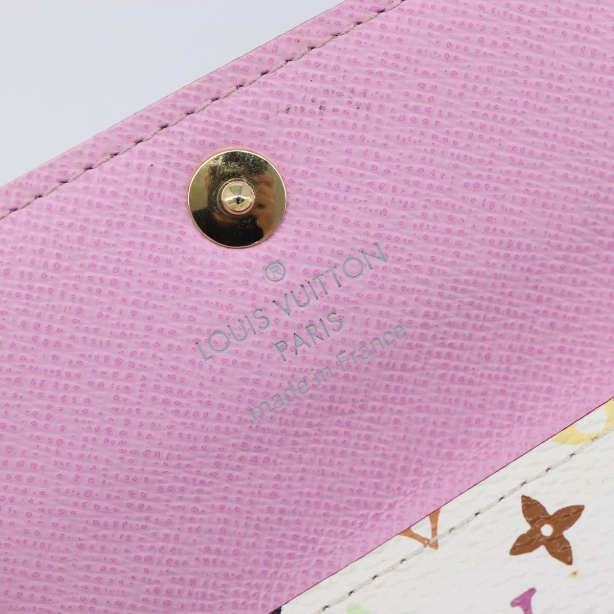 LOUIS VUITTON Monogram Multicolor Multicles 4 Key Case White M60043 Auth 209229