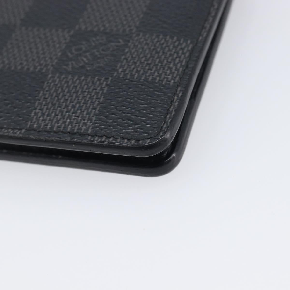 LOUIS VUITTON Damier Graphite Portefeuille Multiple Wallet N63258 LV Auth 209231