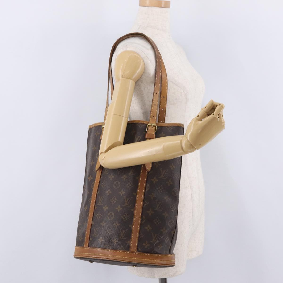 LOUIS VUITTON Monogram Bucket GM Shoulder Bag M42236 LV Auth 209232