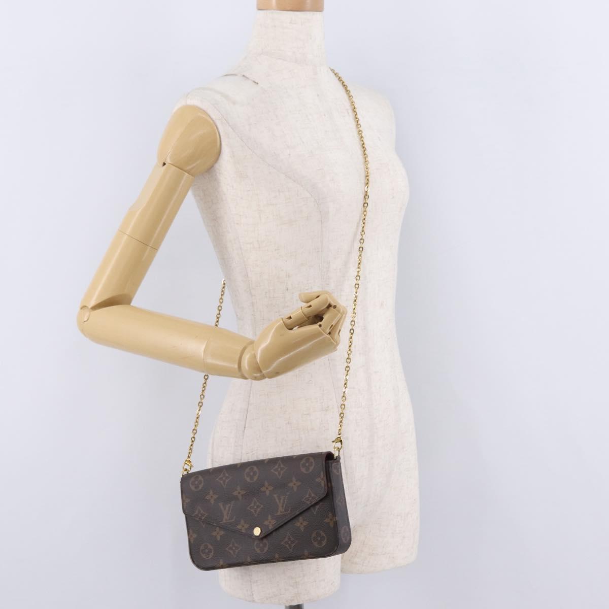 LOUIS VUITTON Monogram Pochette Felice Shoulder Bag M61276 LV Auth 209236A