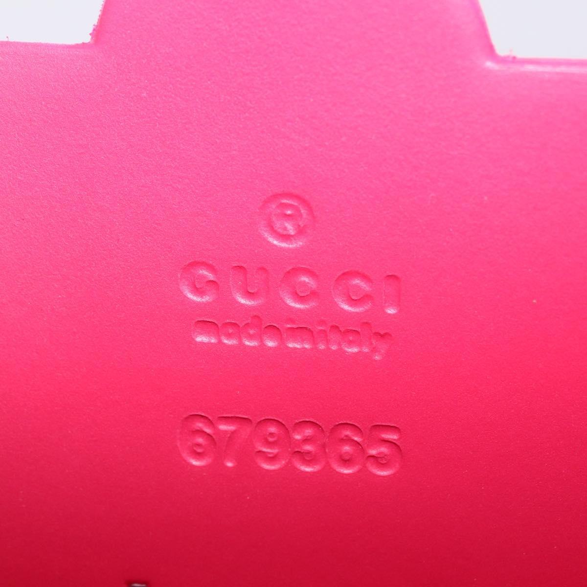 GUCCI GG Canvas Children Hand Bag Rubber Pink 679365 Auth 209239M