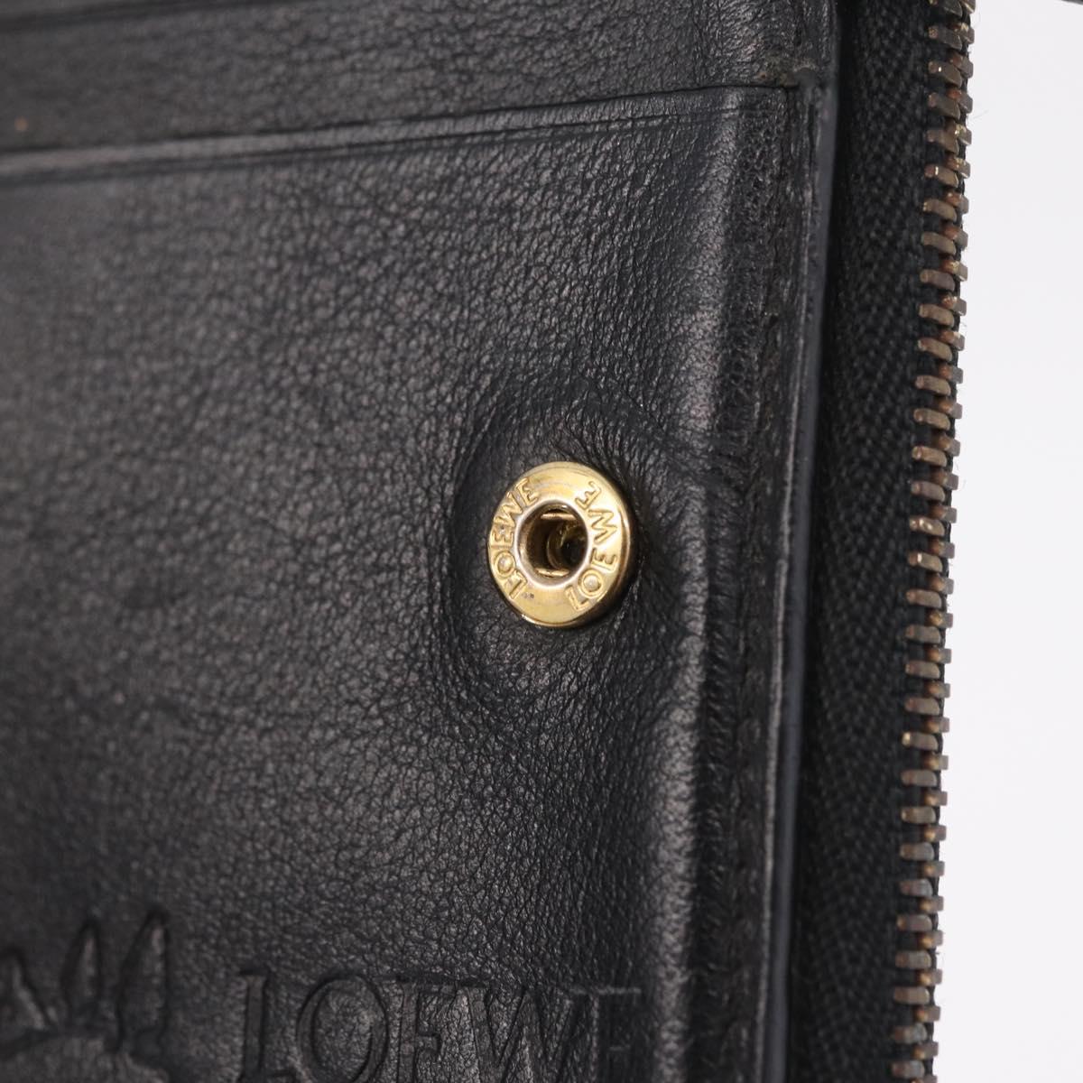 LOEWE Ghibli Howl's Moving Castle Calcifer Wallet Leather Black Auth 209245M
