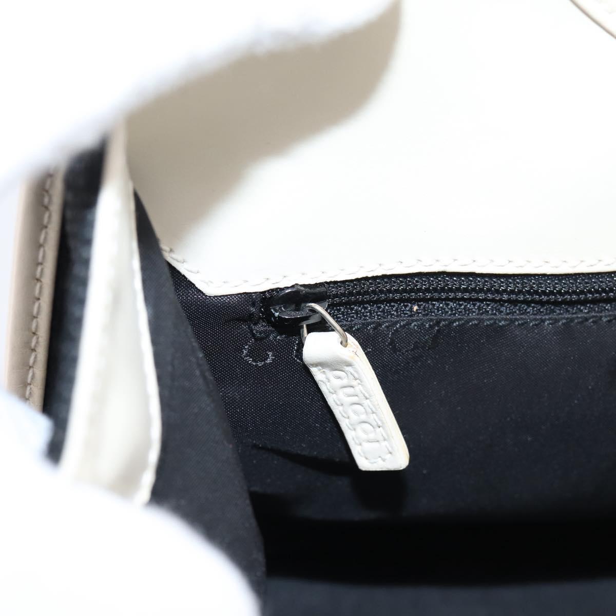 GUCCI Jackie Shoulder Bag Canvas Black Silver 002 1067 1705 Auth 209253A