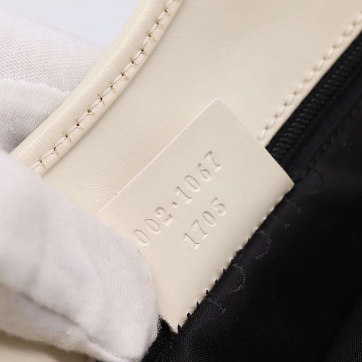 GUCCI Jackie Shoulder Bag Canvas Black Silver 002 1067 1705 Auth 209253A