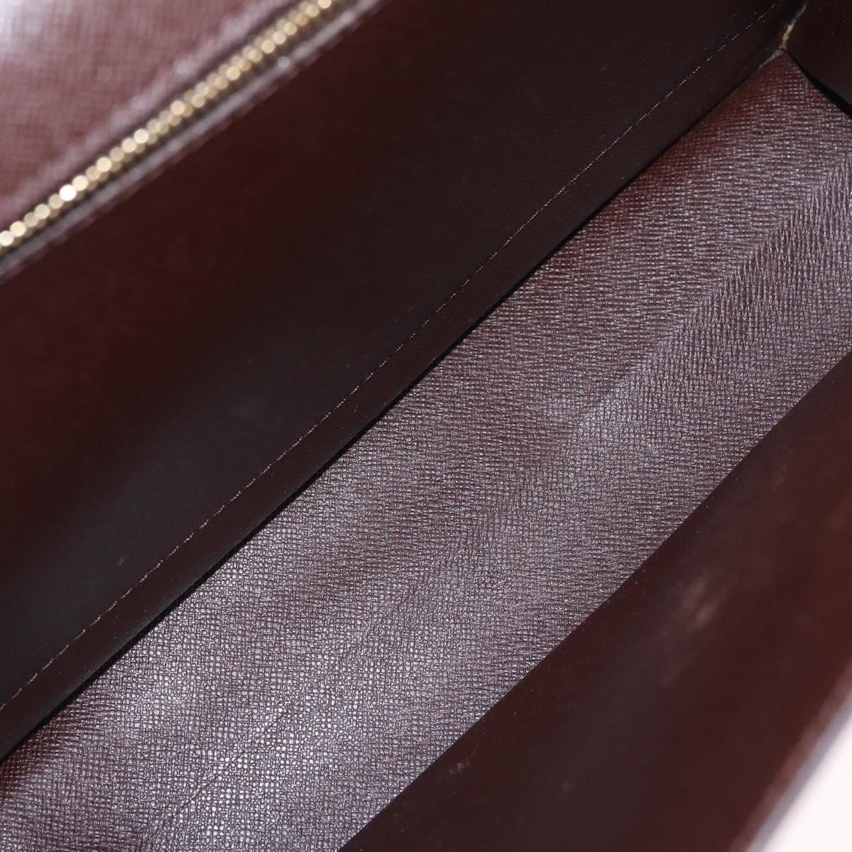 LOUIS VUITTON Damier Ebene Monceau 28 Hand Bag SPO 2way N48088 LV Auth 209267A