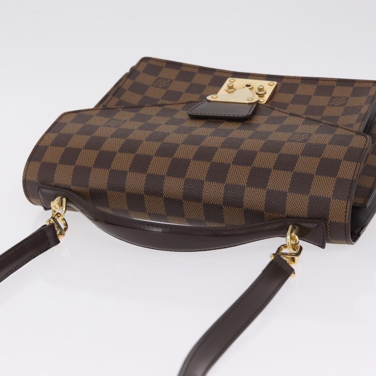 LOUIS VUITTON Damier Ebene Monceau 28 Hand Bag SPO 2way N48088 LV Auth 209267A