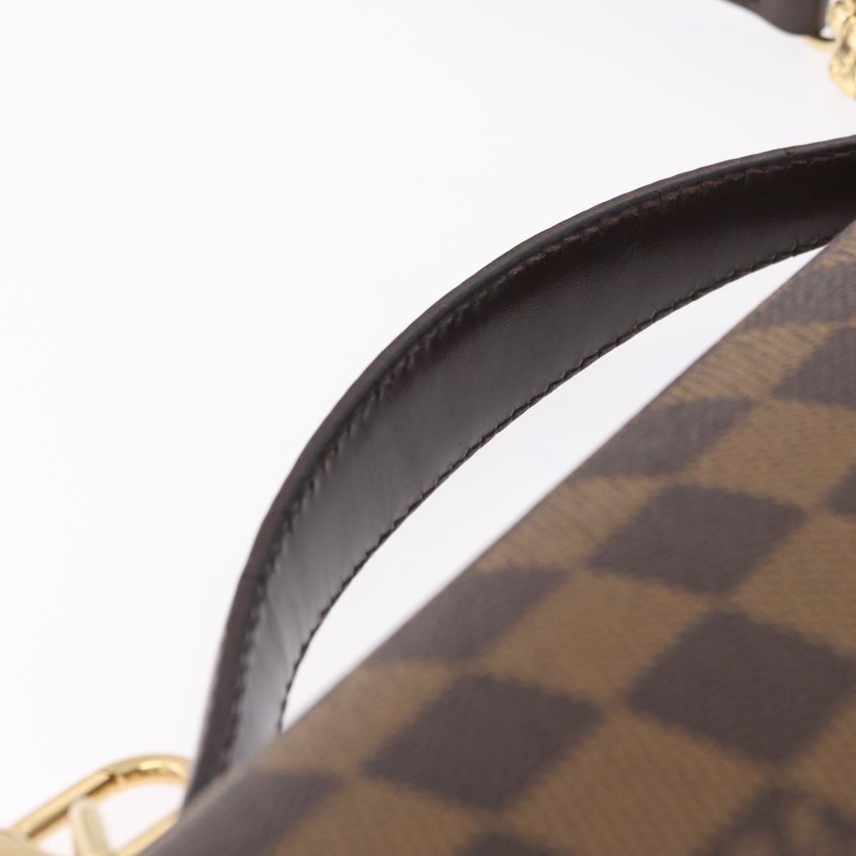 LOUIS VUITTON Damier Ebene Monceau 28 Hand Bag SPO 2way N48088 LV Auth 209267A