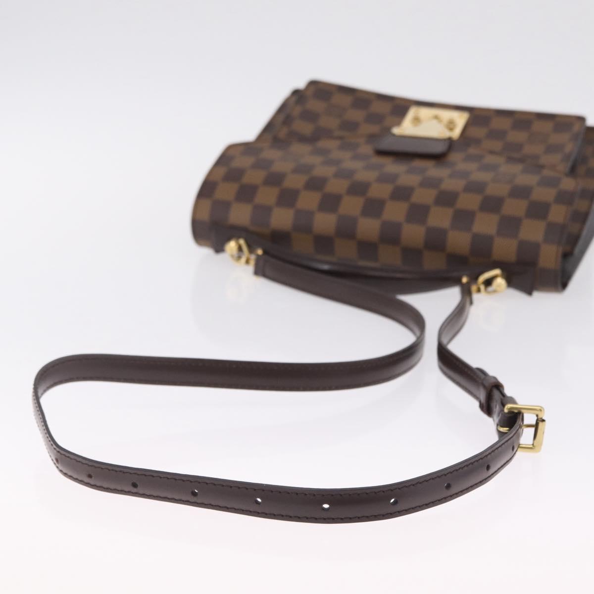 LOUIS VUITTON Damier Ebene Monceau 28 Hand Bag SPO 2way N48088 LV Auth 209267A