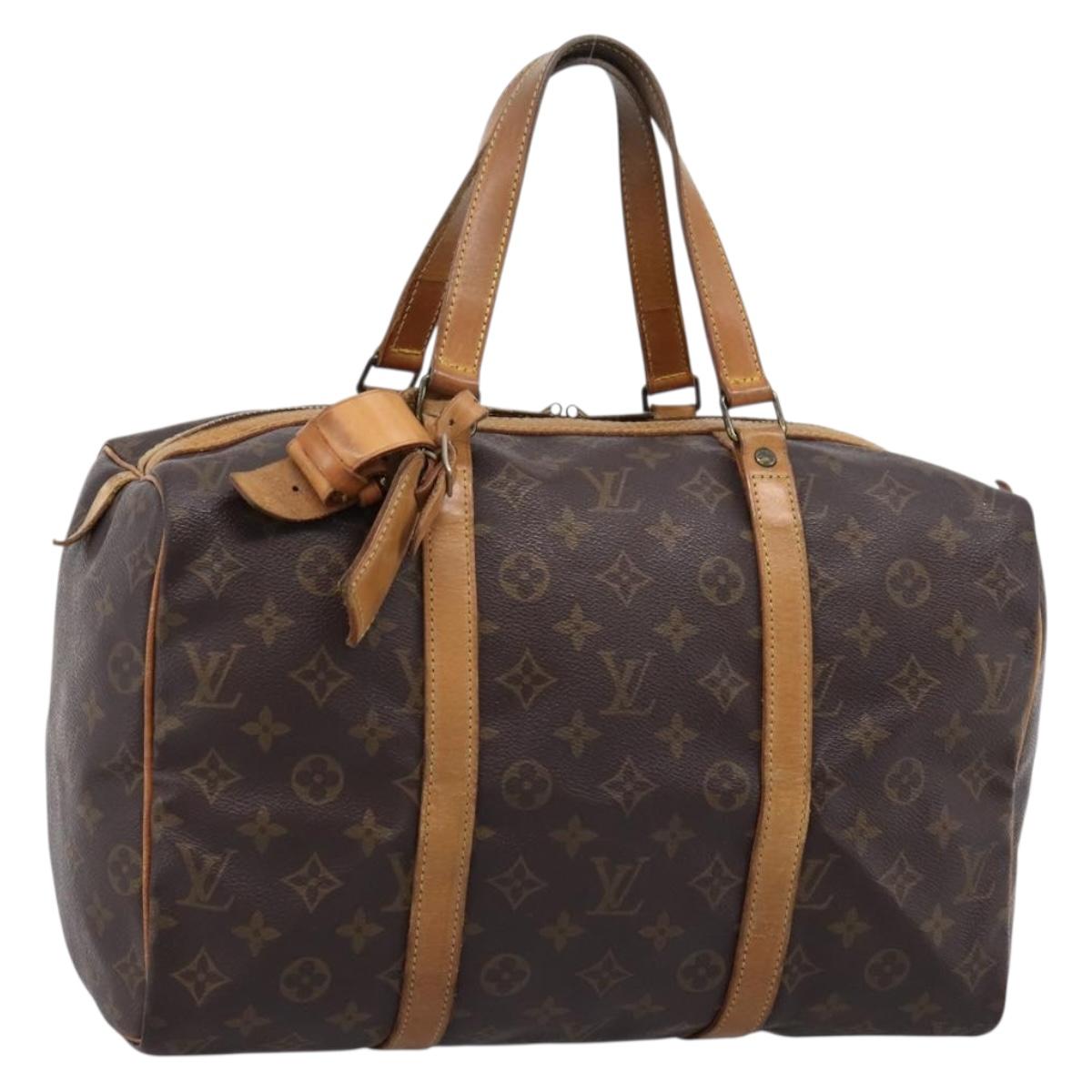 LOUIS VUITTON Monogram Sac Souple 35 Boston Bag M41626 LV Auth 209274
