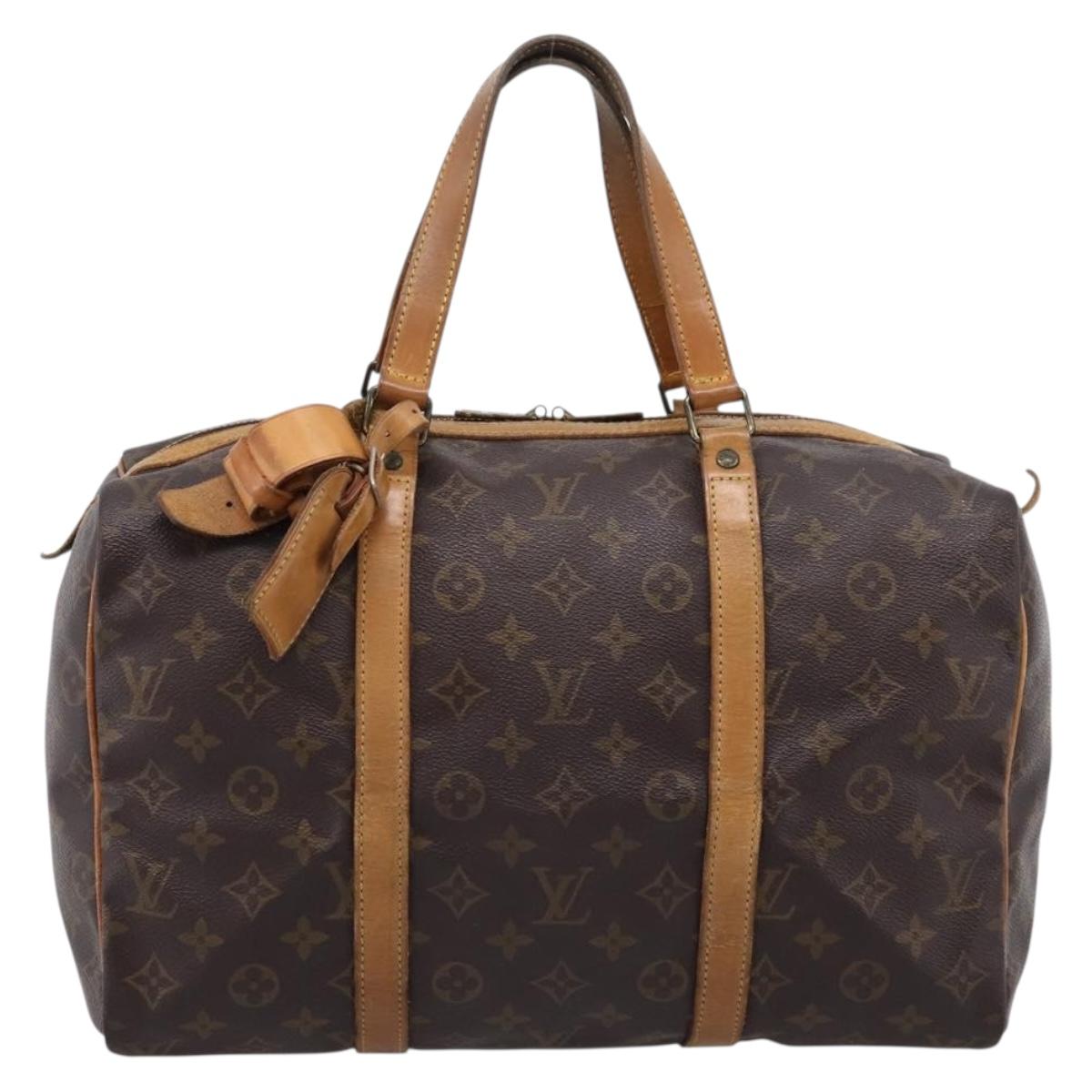 LOUIS VUITTON Monogram Sac Souple 35 Boston Bag M41626 LV Auth 209274