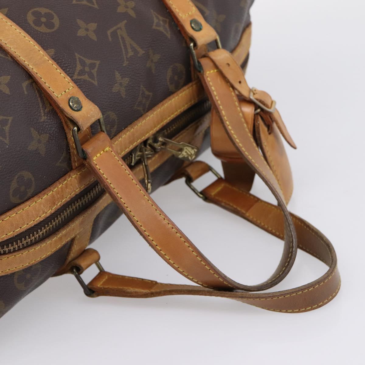 LOUIS VUITTON Monogram Sac Souple 35 Boston Bag M41626 LV Auth 209274