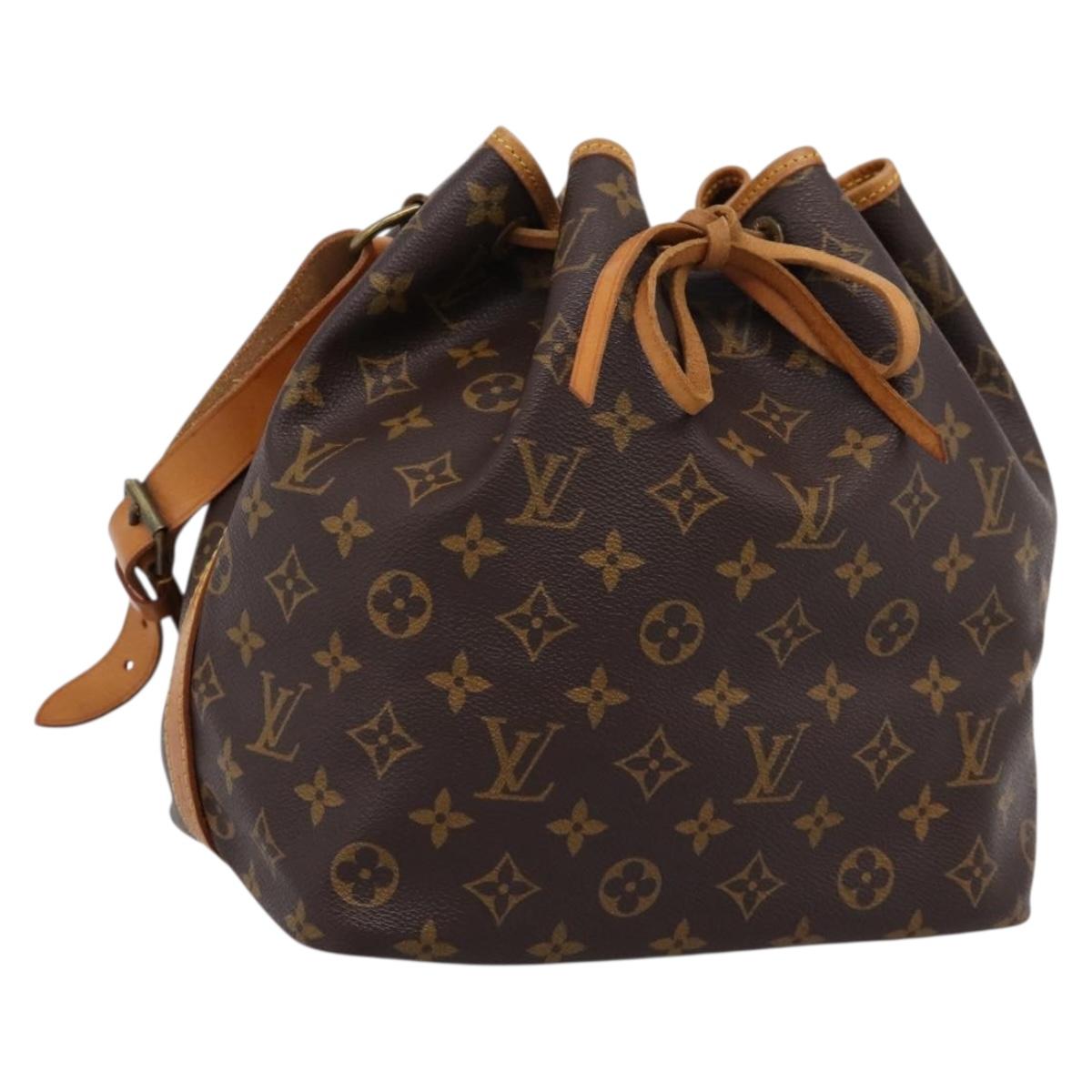 LOUIS VUITTON Monogram Petit Noe Shoulder Bag M42226 LV Auth 209275V