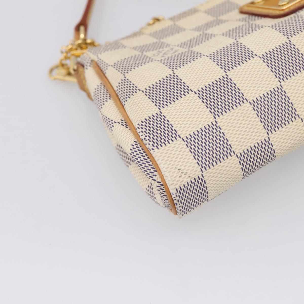 LOUIS VUITTON Damier Azur Eva Shoulder Bag 2way N55214 LV Auth 209283V
