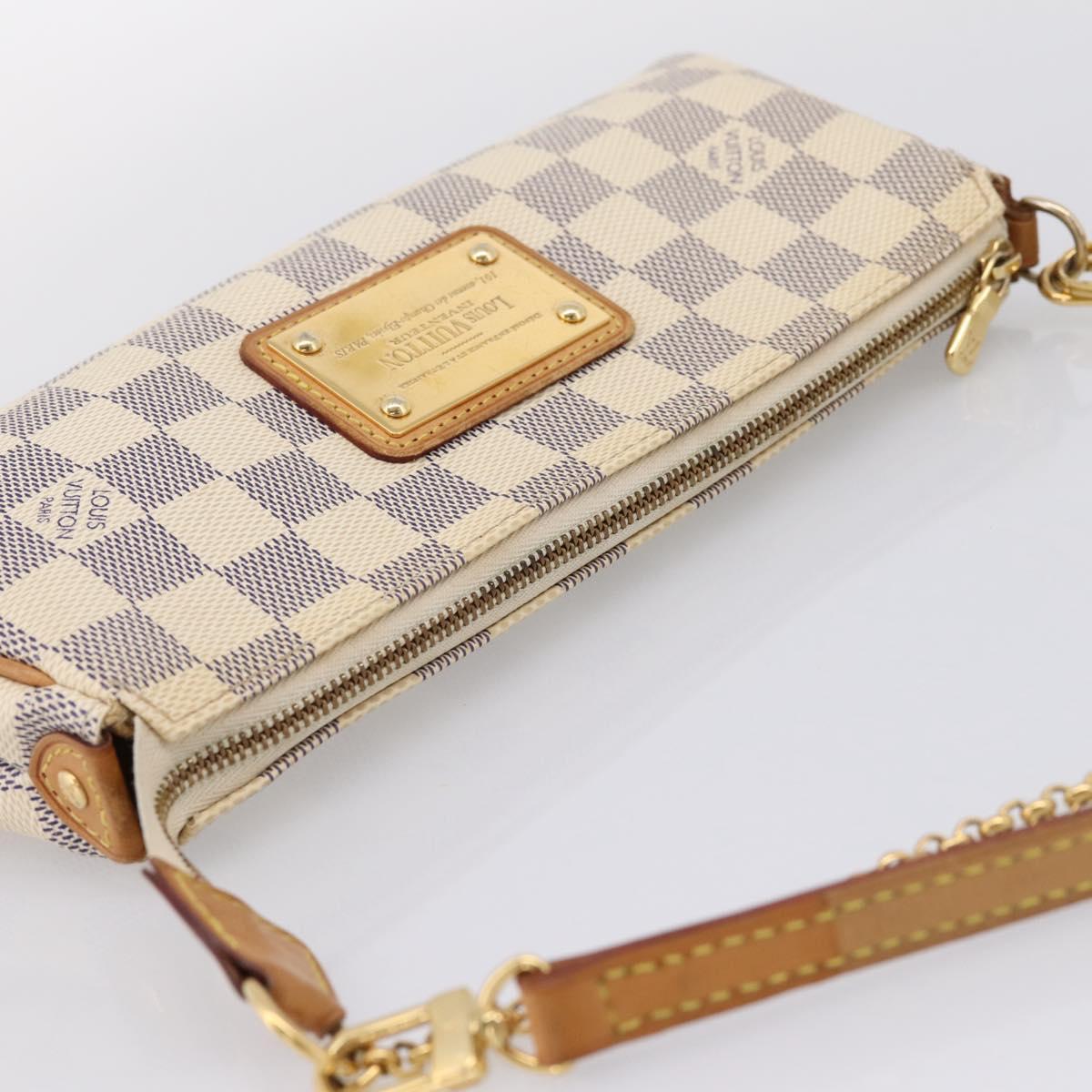 LOUIS VUITTON Damier Azur Eva Shoulder Bag 2way N55214 LV Auth 209283V
