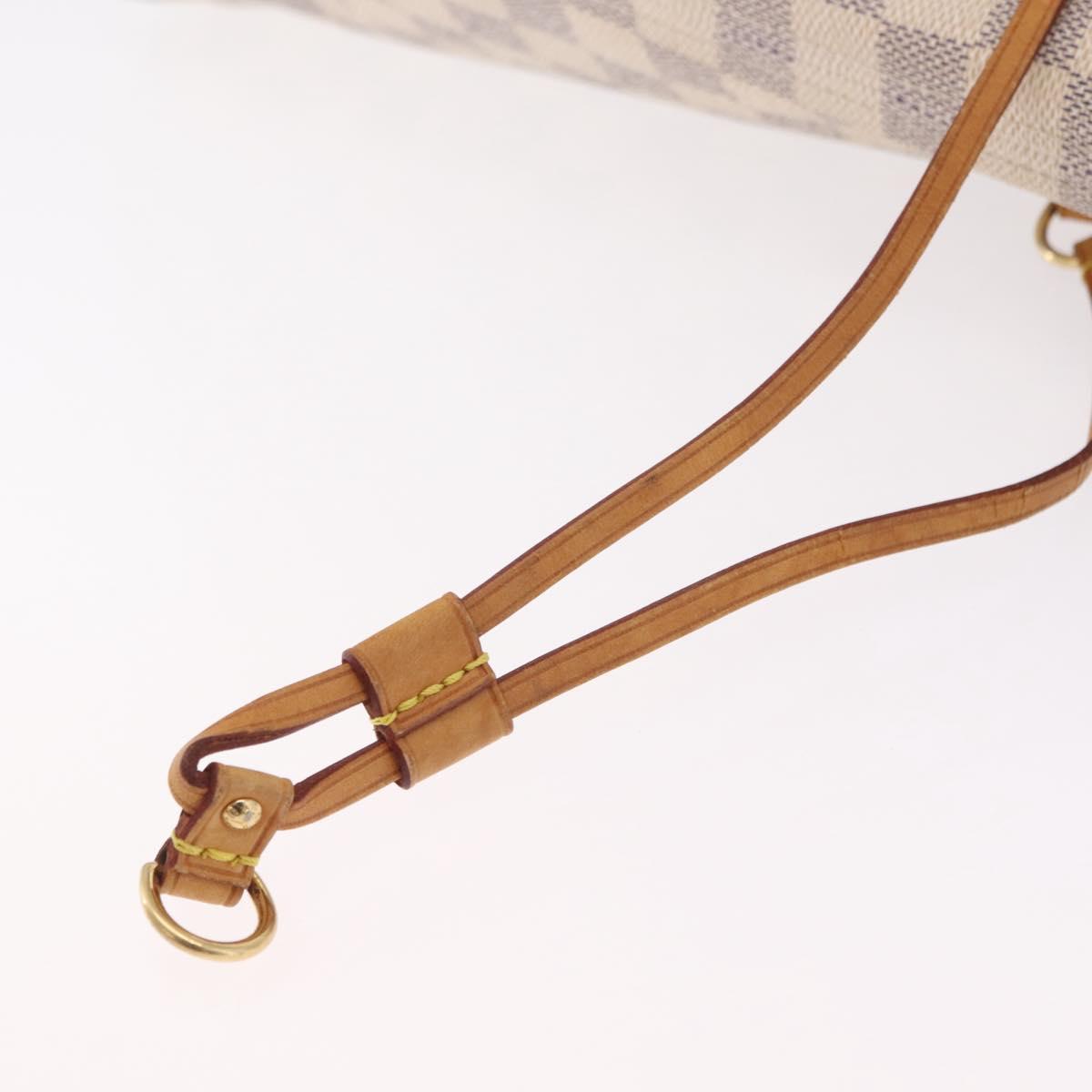LOUIS VUITTON Damier Azur Neverfull MM Tote Bag N41605 LV Auth 209290