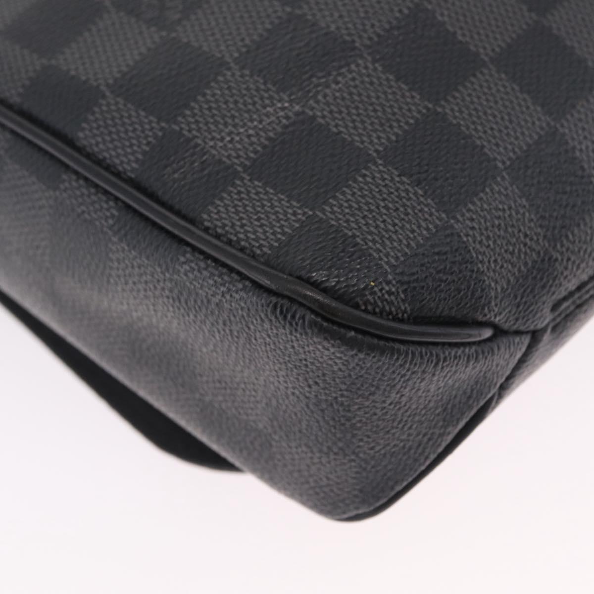 LOUIS VUITTON Damier Graphite District PM Shoulder Bag N41260 LV Auth 209291A