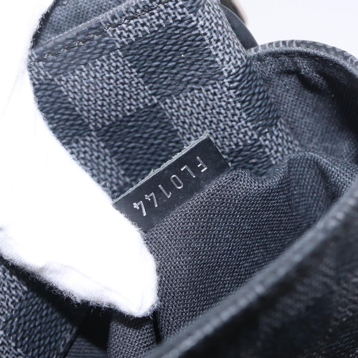LOUIS VUITTON Damier Graphite District PM Shoulder Bag N41260 LV Auth 209291A
