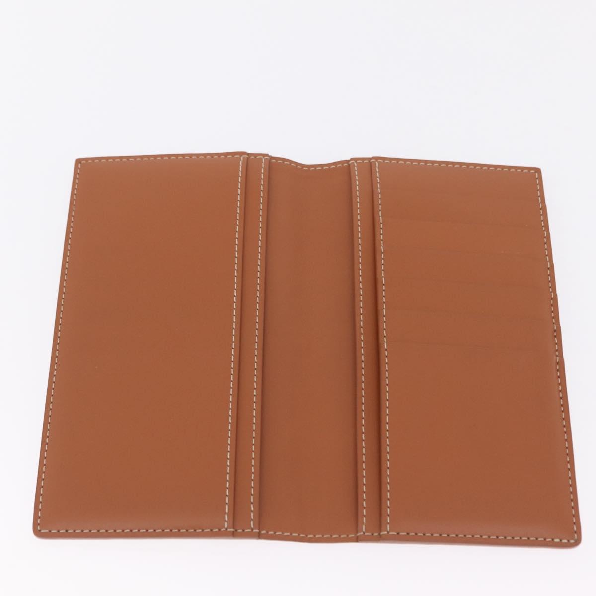 Goyard Herringbone Sun Rock Long Wallet PVC Leather Black Auth 209297M