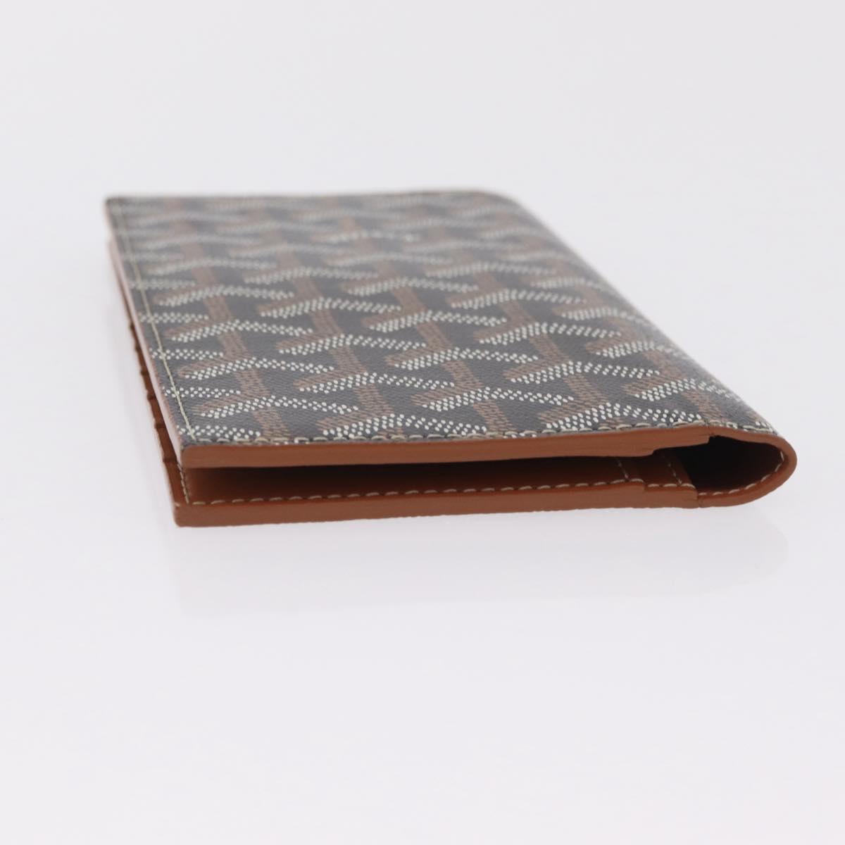 Goyard Herringbone Sun Rock Long Wallet PVC Leather Black Auth 209297M