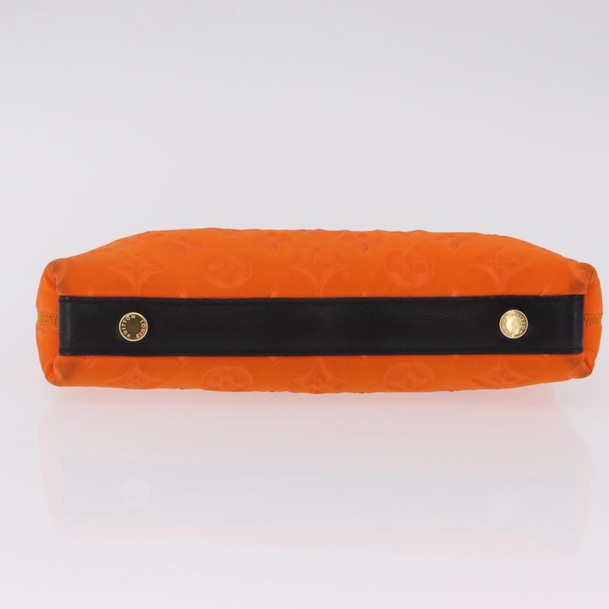 LOUIS VUITTON Cruise line Pochette Scuba Pouch Canvas Orange LV Auth 209298