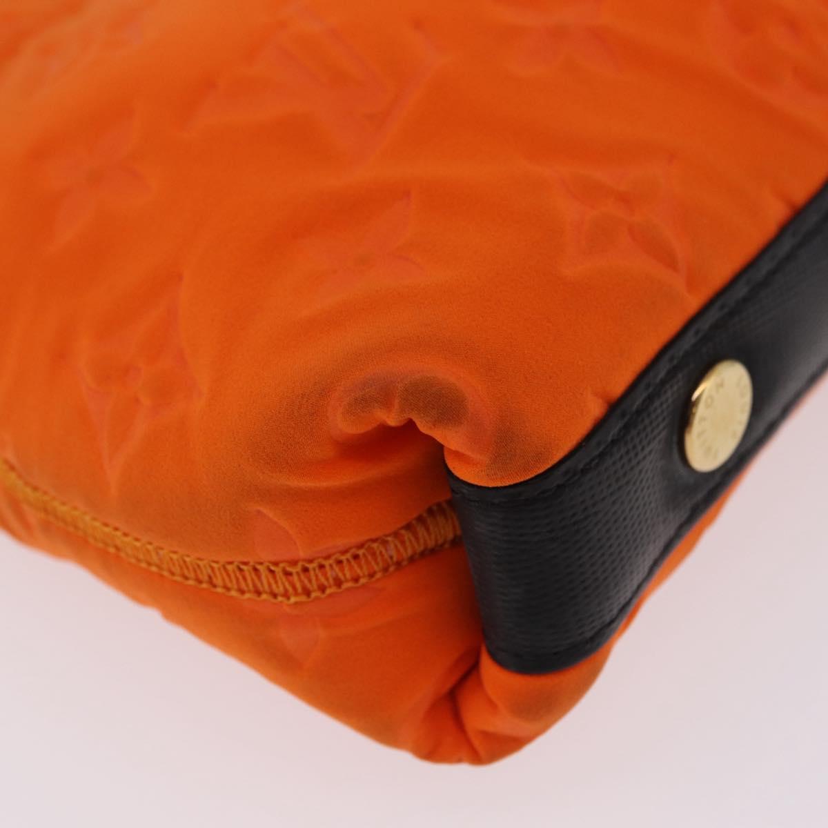 LOUIS VUITTON Cruise line Pochette Scuba Pouch Canvas Orange LV Auth 209298