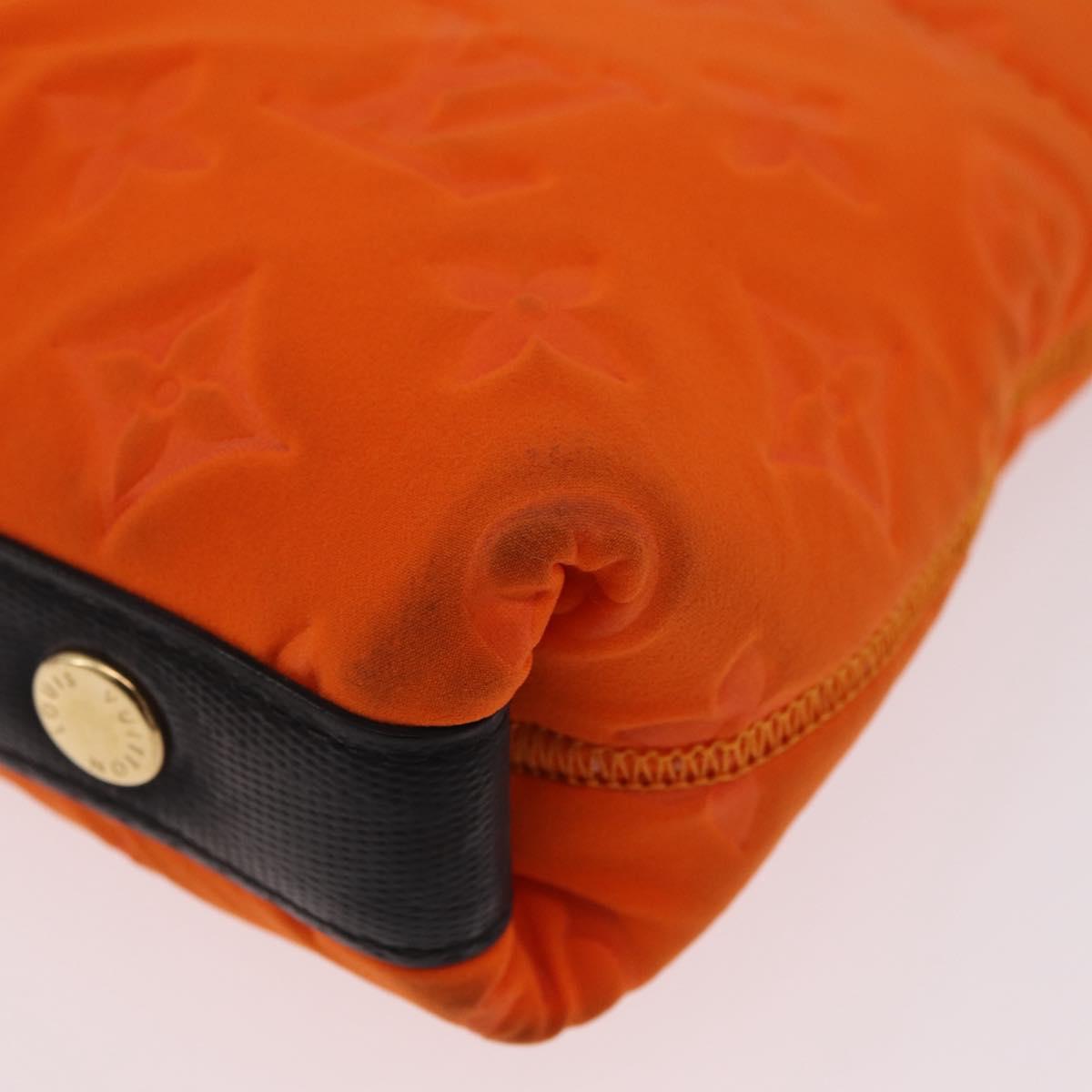 LOUIS VUITTON Cruise line Pochette Scuba Pouch Canvas Orange LV Auth 209298