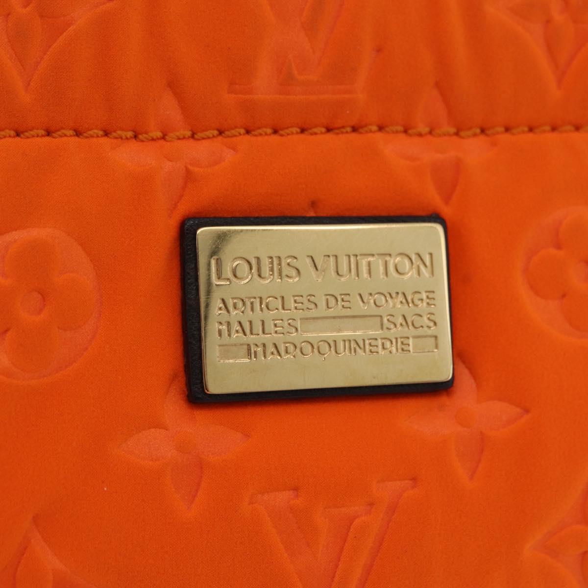 LOUIS VUITTON Cruise line Pochette Scuba Pouch Canvas Orange LV Auth 209298