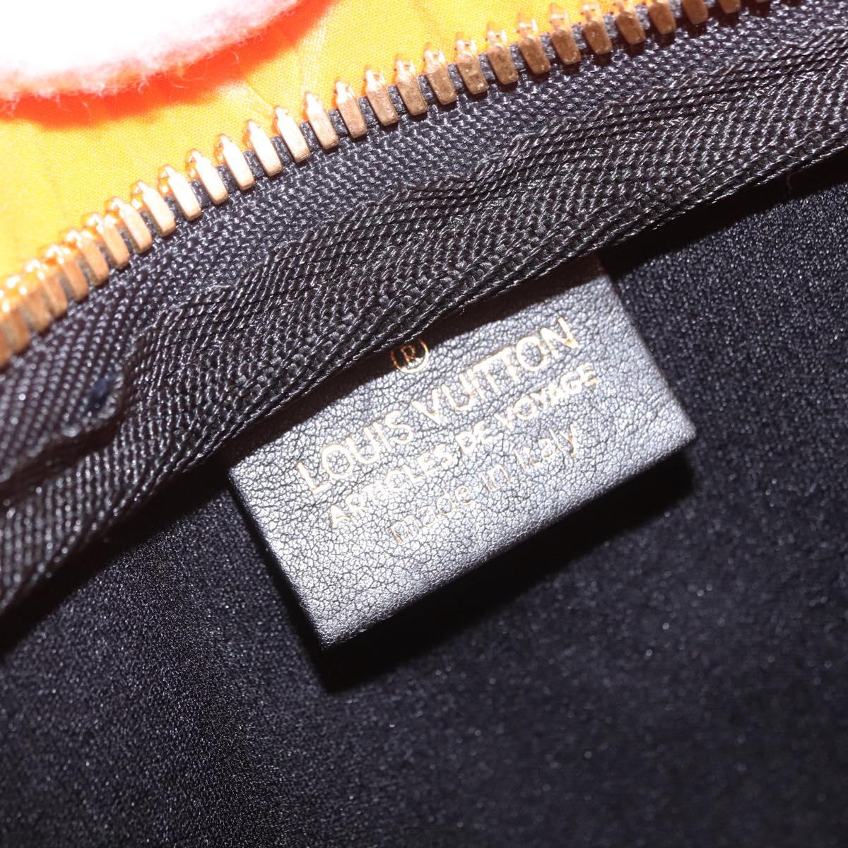 LOUIS VUITTON Cruise line Pochette Scuba Pouch Canvas Orange LV Auth 209298