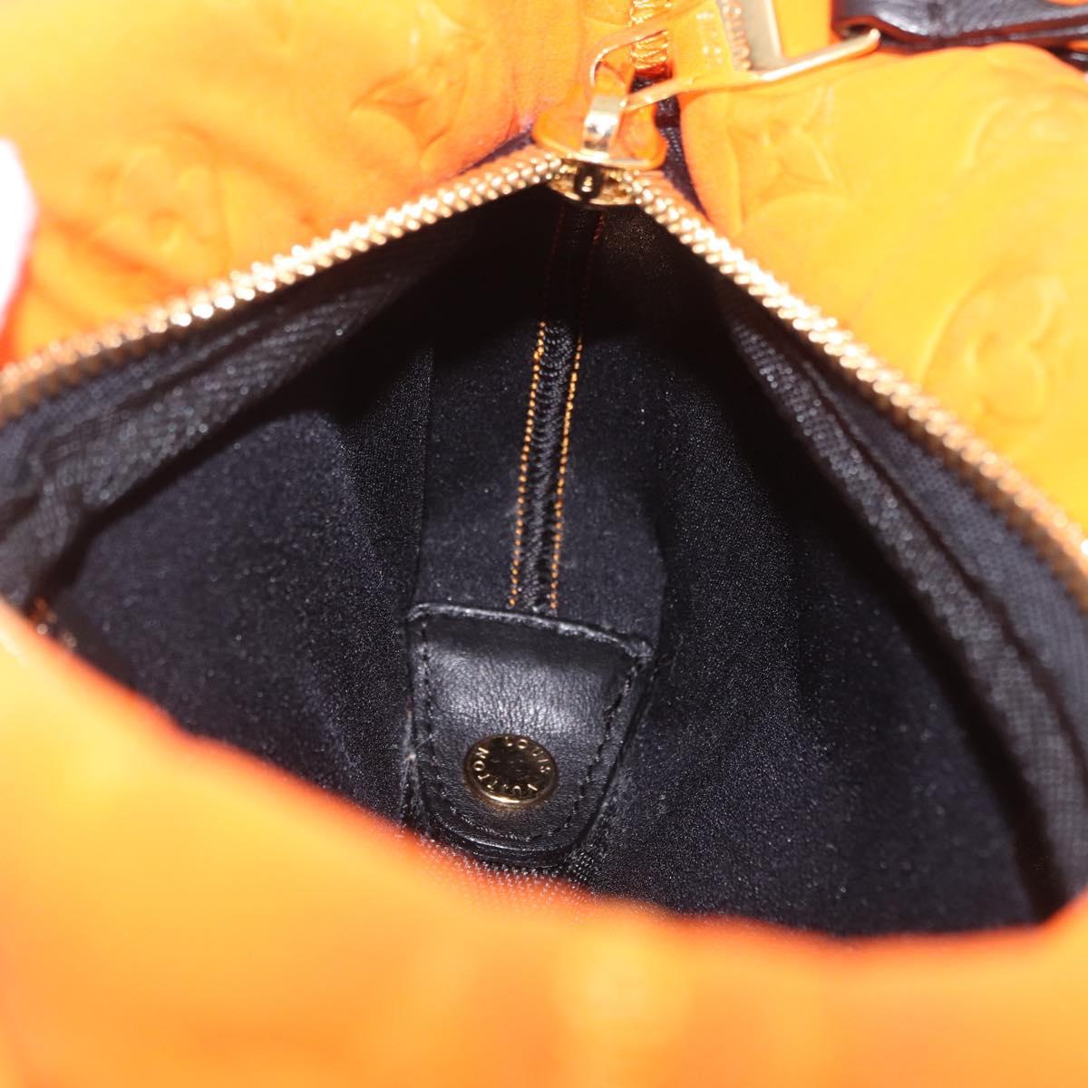 LOUIS VUITTON Cruise line Pochette Scuba Pouch Canvas Orange LV Auth 209298
