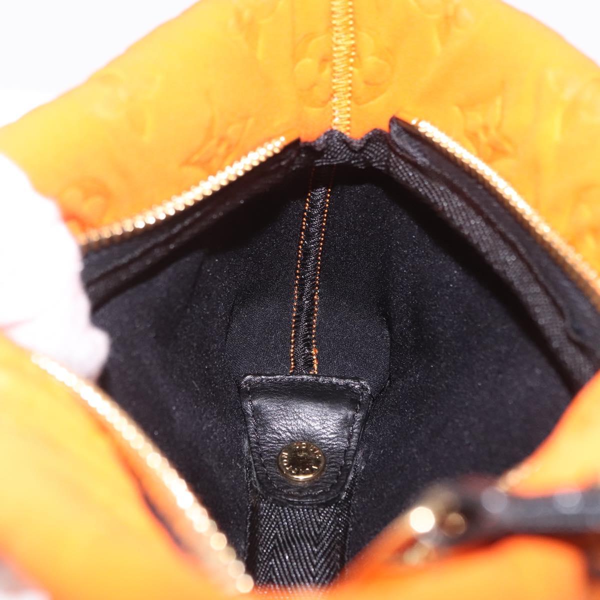 LOUIS VUITTON Cruise line Pochette Scuba Pouch Canvas Orange LV Auth 209298
