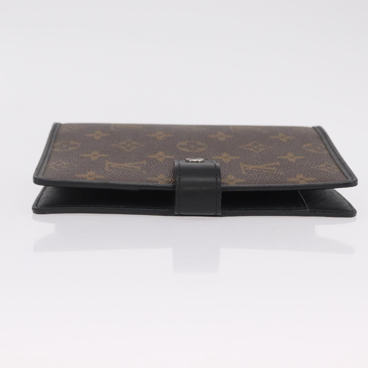 LOUIS VUITTON Monogram Macassar Agenda MM Day Planner Cover R21084 Auth 209300
