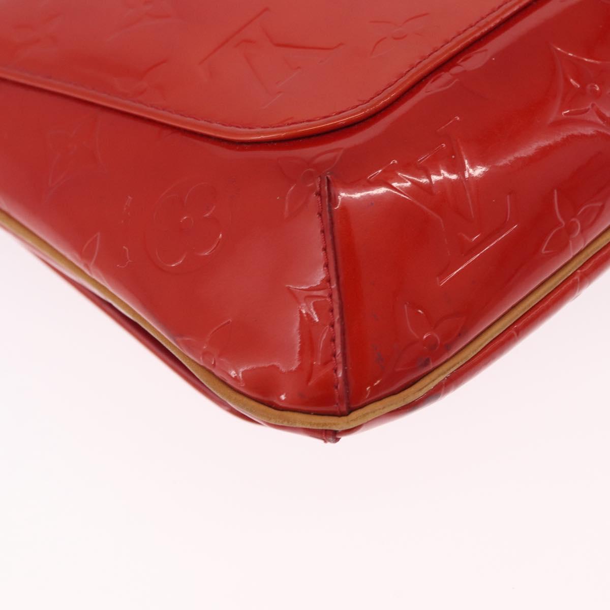 LOUIS VUITTON Monogram Vernis Thompson Street Bag Red Rouge M91094 Auth 209313